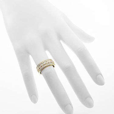18K Solid Yellow Gold Womens Diamond Wedding Ring Band 1.79 Ctw